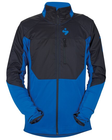 Sweet Protection Supernaut Fleece Jacket M Charcoal Gray/Flash Blue (Storlek S)