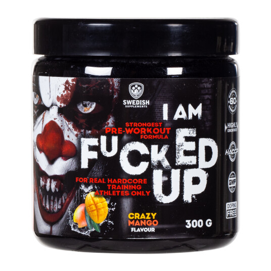 Swedish Supplements F#cked Up Joker edition 300g crazy Mango, kosttilskudd 300g Mango