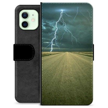 iPhone 12 Premium Lommebok-deksel Storm