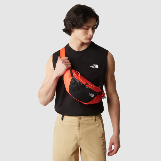 The North Face LUMBNICAL - S  RETRO ORANGE-TNF WHITE