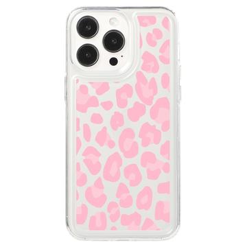 iPhone 15 Pro Max Fashion TPU-deksel Rosa leopard