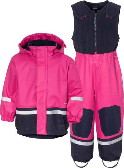 Didriksons Kids' Boardman C Set 130, Plastic Pink