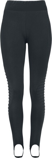 RED by EMP Leggings - Svarte Leggings med Stirrups - XS til 5XL - Damer - svart