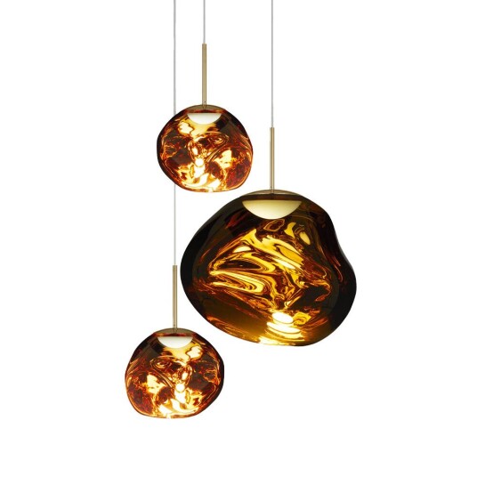 Tom Dixon - Melt Trio Round LED Pendel Gull