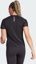 Adidas Women's Adizero Running Tee M Black