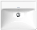 Duravit D-Neo Vegghengt Servant 550x440 mm, u/bl.hull, m/o.l, Hvit