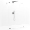 Macro Grace Dusjvegg Walk In Shower 120 cm, Sort Matt/Tonet Glass