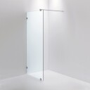 INR Iconic Nordic Rooms Dusjvegg ARC 20 Måltilpasset Brushed Stainless / Frostet Glass