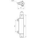 Tapwell EVM168 Dusjkran - Oksiderende Messing