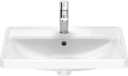 Duravit D-Neo Servant for nedfelling 600x435 mm, 1 bl.hull, m/o.l, Hvit m/WG