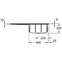 V&B Subway Style 50 Kjøkkenkum 900x510 mm, m/oppl., ven, Timber m/C+