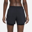 Nike Tempo Luxe 2-In-1 Shorts Dame Black/Black/Reflective Silver XS