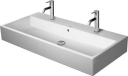 Duravit Vero Air Møbelservant 1000x470 mm, 2 blanderhull, Wondergliss