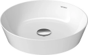 Duravit Cape Cod Toppmontert servant 430x430 mm, u/bl.hull, u/o.l, Hvit m/WG