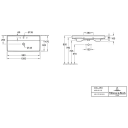 V&B Collaro Vegghengt servant 1000x470 mm, u/bl.h, u/o.l, Stone White