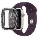 Rhinestone Dekorative Apple Watch SE (2022)/SE/6/5/4 Deksel med Skjermbeskytter - 40mm - Svart