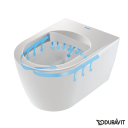 Duravit ME By Starck Compact Toalett 360x480 mm. u/skyllekant, HygieneGlaze