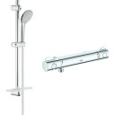 Grohe Grohtherm 800 Cosmopolitan Dusjsett m/Termostat, Krom