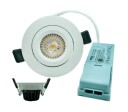 NP Eco LED Downlight 3000K 8W IP44 Matt Hvit