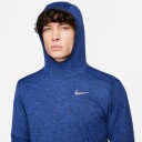 Nike Dri-Fit Element Uv Running Hoodie Herre Obsidian/Game Royal Heather XL