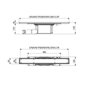 PURUS LINE 700 TILE GAVEL Ø50