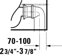 Duravit No.1 Gulvstående toalett 365x650 mm, Rimless, Hvit