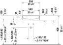 Duravit Zencha Toppmontert Servant 550x390 mm, 1 bl.hull, u/o.l, Hvit Matt