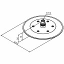 Damixa Silhouet TaksilØ250mm Krom