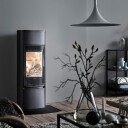 Contura 890G Style svart vedovn med glassdør