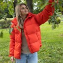 Fleischer Couture Atlas Down Jacket Dame Red Coral 38