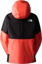 The North Face W Jazzi Gtx Jacket Radiant Orange/tnf Black L