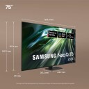 Samsung 75" Neo QLED QN90D 4K Smart TV (2024), Black