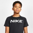 Nike Pro Short Sleeve Big Kids Black/White M