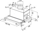 Røroshetta Crystall 1160 Uttrekksventilator 3-i-en 60cm / Normalventilasjon