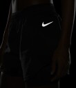 Nike Tempo Luxe 2-In-1 Shorts Dame Black/Black/Reflective Silver XS