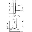 Axor Starck Organic 3/4-veis ventil Polert Gull