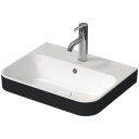 Duravit Happy D.2 Plus Toppmontert serv. 500x400 mm, underslipt, Hvit/Antrasitt