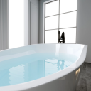 Bathlife Chic Frittstående Badekar 1650x830 mm, Akryl, Hvit