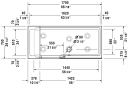 Duravit Dusj + badekar for nisje 1700x750 mm, med panel