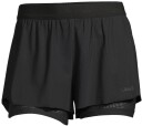 Casall Double Layer Shorts Black 42