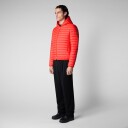 Save The Duck Donald Hooded Puffer Jacket Herre Poppy Red L