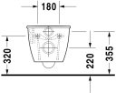 Duravit Darling New Vegghengt toalett 365x625 mm, Hvit