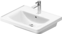 Duravit D-Neo Møbelservant 600x480 mm, 1 bl.hull, m/o.l, Hvit