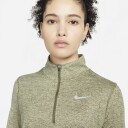 Nike Dri-Fit Element 1/2-Zip Dame Medium Olive/Olive Aura/Reflect XS