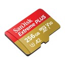 SanDisk Extreme PLUS MicroSD/SD-card - 200/140MB - 256GB