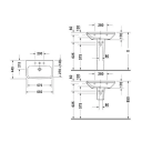 Duravit Durastyle Vegghengt servant 650x440 mm. 1 blanderhull