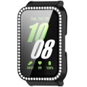 Samsung Galaxy Fit3 Rhinestone Dekorative Deksel med Skjermbeskytter Svart