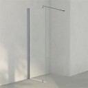 INR Iconic Nordic Rooms Dusjvegg Linc 20 Original Hvit Matt / 87,5cm Klart Glass