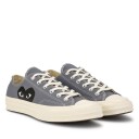 Comme Des Garcons Play X Converse Cdg Big Heart Low Top Grey Sko Grå  unisex 35