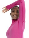 ICEBREAKER Women's Zoneknit 260 Long Sleeve Half Zip XS  Tempo/Electron Pink